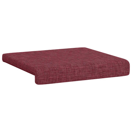 Bänk kudde 2 st Tyg Vinröd Djup 35 cm