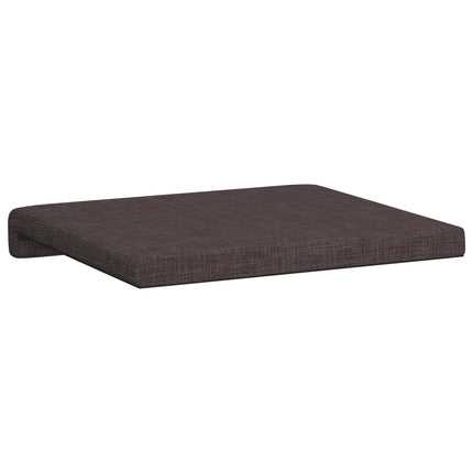 Bänk kudde 2 st Tyg Mörkbrun Djup 35 cm