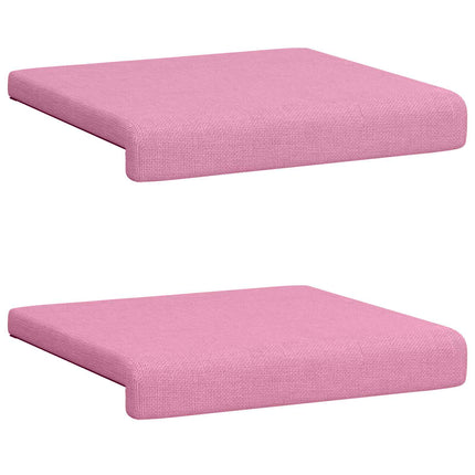 Bänk kudde 2 st Tyg Rosa Djup 35 cm
