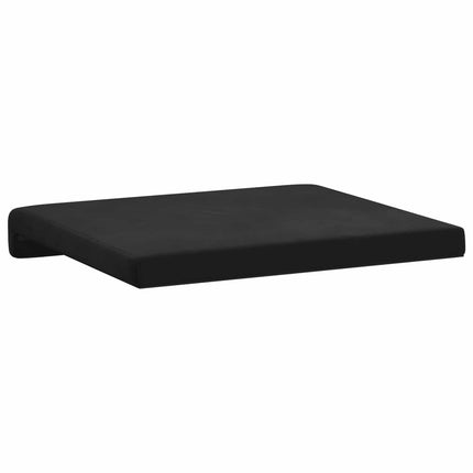 Bänk kudde 2 st Sammet Svart Djup 35 cm