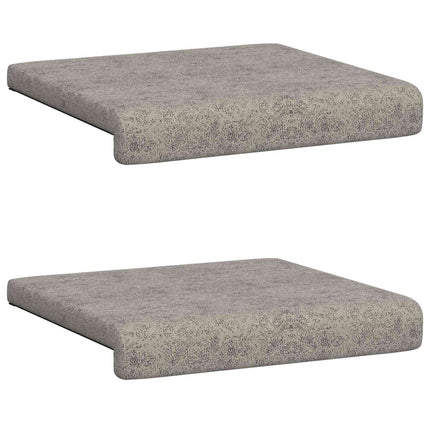 Bänk kudde 2 st Faux mockatyg Ljusgrå Djup 35 cm