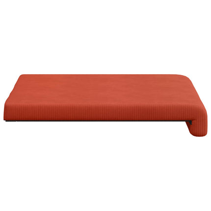 Bänk kudde 2 st manchester Röd orange Djup 35 cm