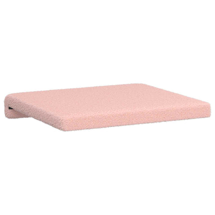 Bänk kudde 2 st Sherpa tyg Rosa Djup 35 cm