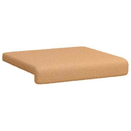 Bänk kudde 2 st Sherpa tyg Beige Djup 35 cm