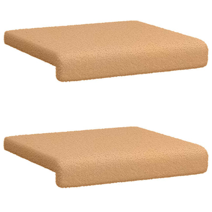 Bänk kudde 2 st Sherpa tyg Beige Djup 35 cm