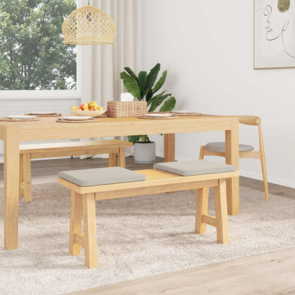 Bänk kudde 2 st Texturerad Sammet Havre Djup 35 cm