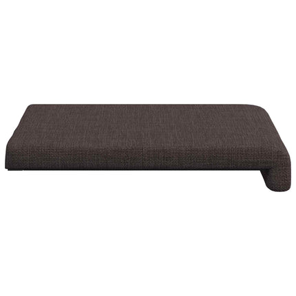 Bänk kudde 4 st Tyg Mörkbrun Djup 35 cm