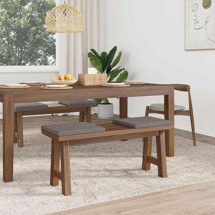 Bänk kudde 4 st Tyg Taupe Djup 35 cm