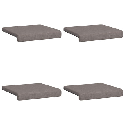 Bänk kudde 4 st Tyg Taupe Djup 35 cm