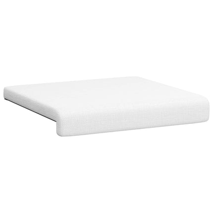 Bänk kudde 4 st Tyg Vit Djup 35 cm