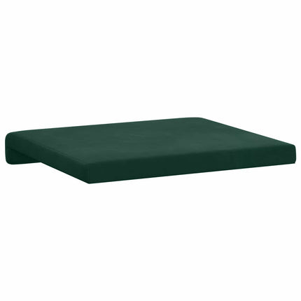 Bänk kudde 4 st Sammet Mörkgrön Djup 35 cm