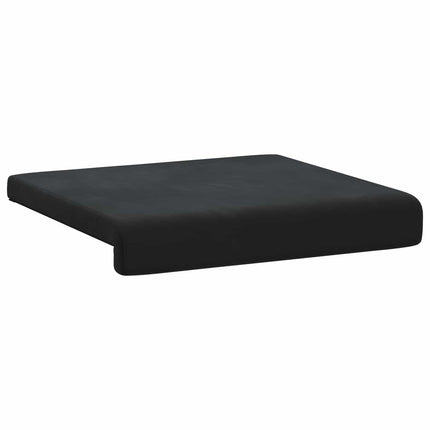 Bänk kudde 4 st Sammet Svart Djup 35 cm