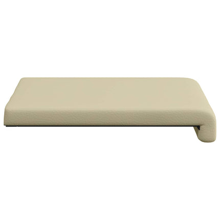 Bänk kudde 4 st Konstläder Gräddvit Djup 35 cm