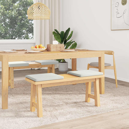 Bänk kudde 4 st Konstläder Vit Djup 35 cm