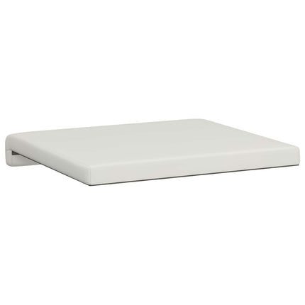 Bänk kudde 4 st Konstläder Vit Djup 35 cm