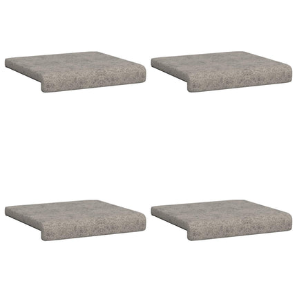 Bänk kudde 4 st Faux mockatyg Ljusgrå Djup 35 cm
