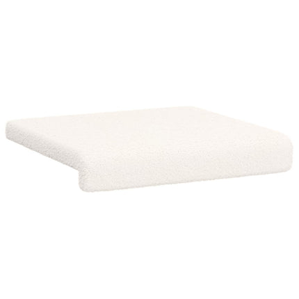 Bänk kudde 4 st Sherpa tyg Gräddvit Djup 35 cm