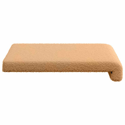 Bänk kudde 4 st Sherpa tyg Beige Djup 35 cm