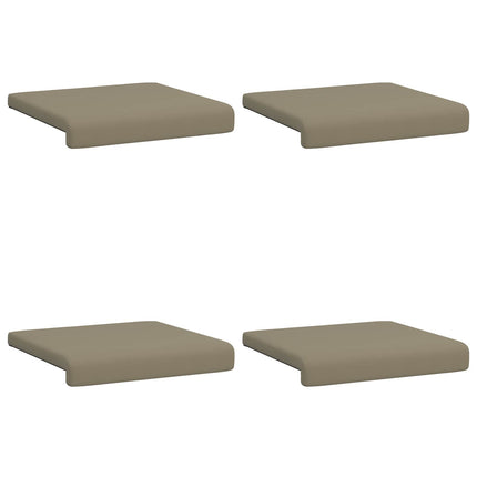 Bänk kudde 4 st Texturerad Sammet Kaki Djup 35 cm
