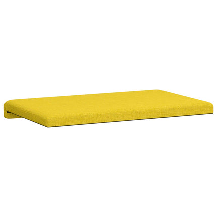 Bänk kudde Tyg Ljusgul Djup 35 cm