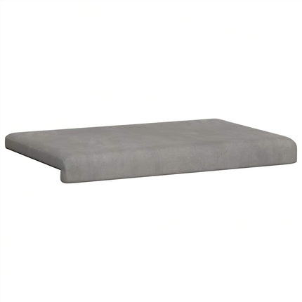 Bänk kudde Sammet (V) Ljusgrå Djup 35 cm