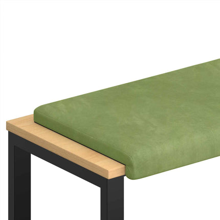 Bänk kudde Sammet (V) Ljusgrön Djup 35 cm