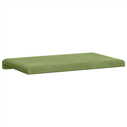 Bänk kudde Sammet (V) Ljusgrön Djup 35 cm