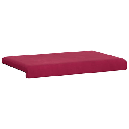 Bänk kudde Sammet (V) Vinröd Djup 35 cm