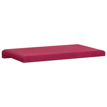 Bänk kudde Sammet (V) Vinröd Djup 35 cm