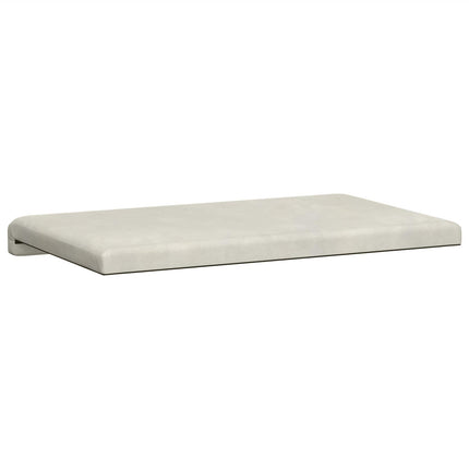 Bänk kudde Sammet (V) Gräddvit Djup 35 cm