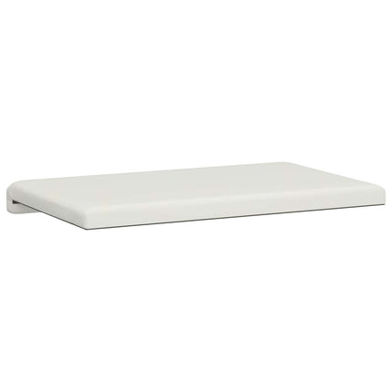 Bänk kudde Konstläder Vit Djup 35 cm