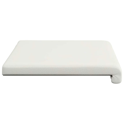 Bänk kudde Konstläder Vit Djup 35 cm