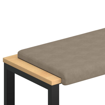 Bänk kudde Mikrofiber Taupe Djup 35 cm