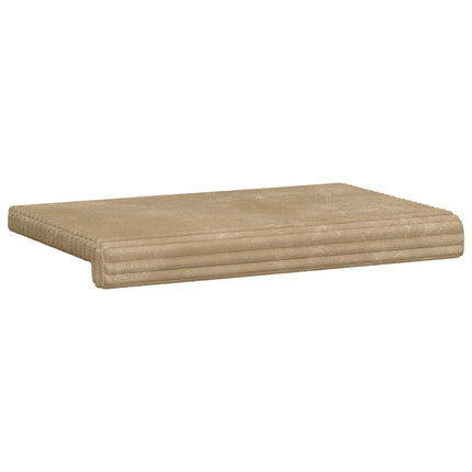 Bänk kudde Plush kordfløyel Taupe Djup 35 cm