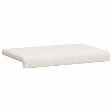 Bänk kudde Sherpa tyg Gräddvit Djup 35 cm