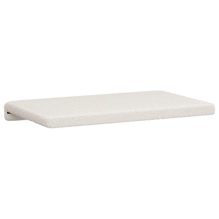 Bänk kudde Sherpa tyg Gräddvit Djup 35 cm