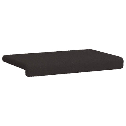 Bänk kudde Sherpa tyg Svart Djup 35 cm