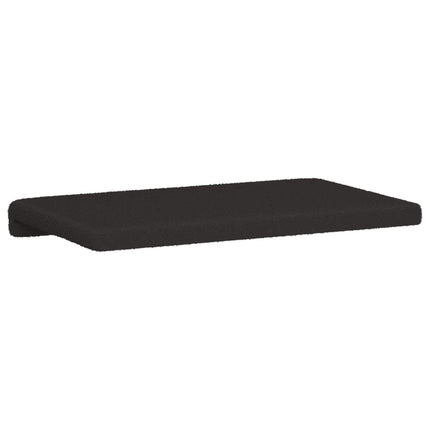 Bänk kudde Sherpa tyg Svart Djup 35 cm