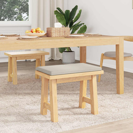Bänk kudde Texturerad Sammet Havre Djup 35 cm