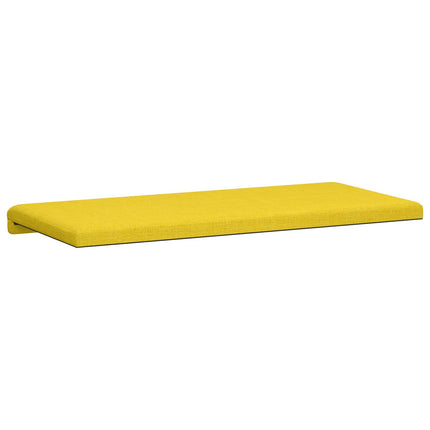 Bänk kudde Tyg Ljusgul Djup 35 cm
