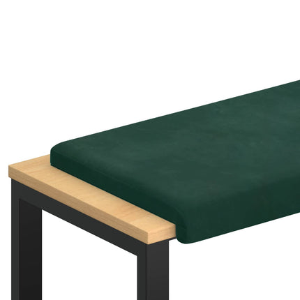 Bänk kudde Sammet (V) Mörkgrön Djup 35 cm