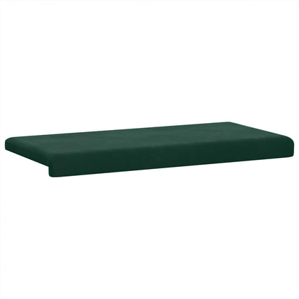 Bänk kudde Sammet (V) Mörkgrön Djup 35 cm