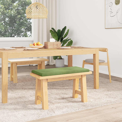 Bänk kudde Sammet (V) Ljusgrön Djup 35 cm