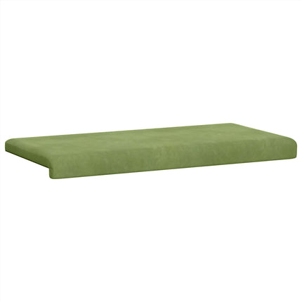 Bänk kudde Sammet (V) Ljusgrön Djup 35 cm