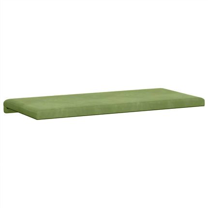 Bänk kudde Sammet (V) Ljusgrön Djup 35 cm