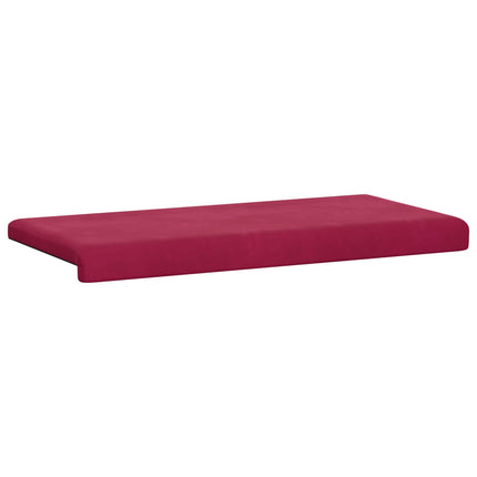 Bänk kudde Sammet (V) Vinröd Djup 35 cm