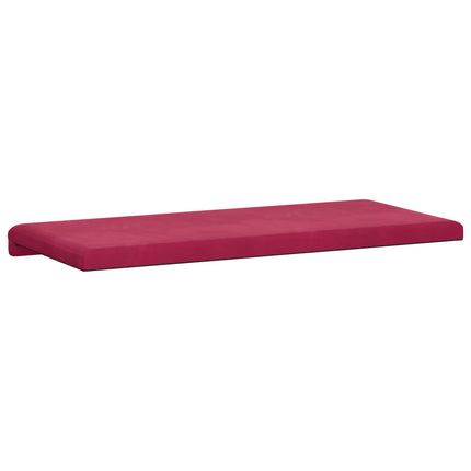 Bänk kudde Sammet (V) Vinröd Djup 35 cm