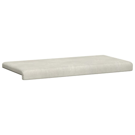 Bänk kudde Sammet (V) Gräddvit Djup 35 cm