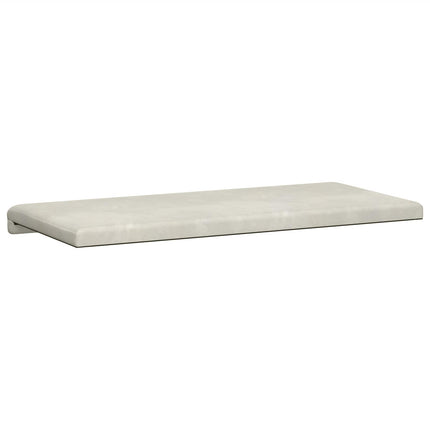 Bänk kudde Sammet (V) Gräddvit Djup 35 cm