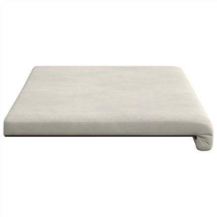 Bänk kudde Sammet (V) Gräddvit Djup 35 cm